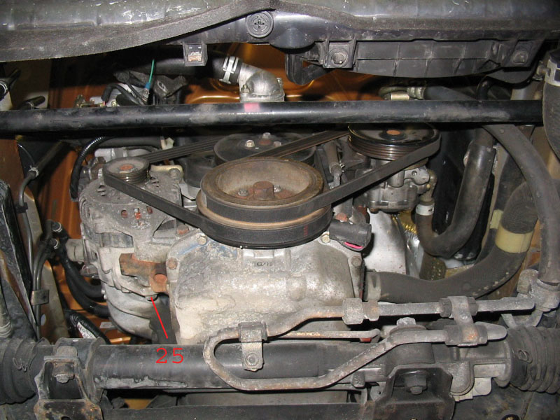 Demontage alternateur mazda 6